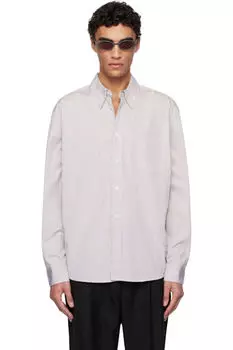 Белая и фиолетовая рубашка Beyond BD OUR LEGACY