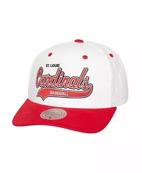 Белая кепка St. Louis Cardinals Cooperstown Collection Tail Sweep Pro Snapback Mitchell & Ness, белый