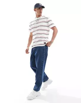 Белая классическая футболка в полоску Tommy Jeans