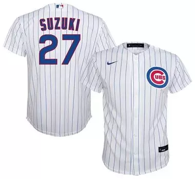 Белая классная базовая майка Nike Youth Chicago Cubs Seiya Suzuki #27