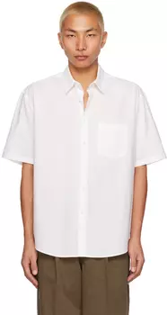 Белая комфортная рубашка POTTERY