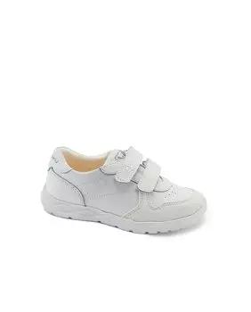 Белая кожаная детская спортивная обувь Pablosky, белый