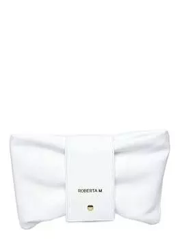 Белая кожаная сумка Roberta M, белый