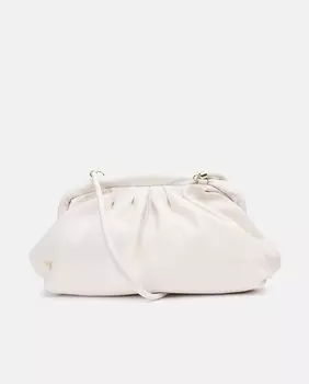 Белая кожаная сумочка Vienty, белый