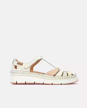 Белая кожаная женская куртка Pikolinos, белый