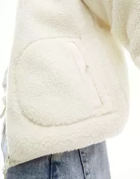 Белая куртка борг New Look