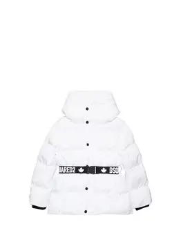 Белая куртка для девочки Dsquared