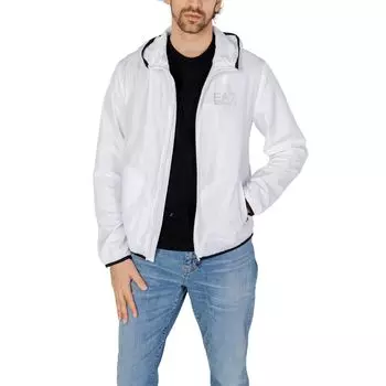 Белая куртка из полиэстера Armani EA7 Emporio