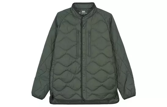 Гибридный пуховик UNIQLO Unisex, 56 оливковый