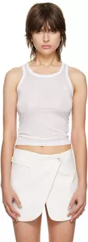 Белая легкая майка Coperni