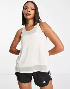 Белая майка adidas Training trng h.rdy