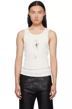 Белая майка Bad Professor Enfants Riches Dprims