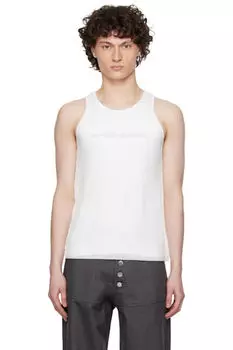 Белая майка-безрукавка «Shadowbanned» GmbH