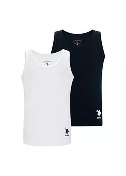 Белая майка для мальчика US1380 U.S. Polo Assn., белый