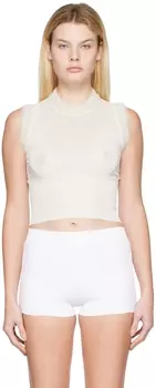 Белая майка 'La Maille Ascu' Jacquemus