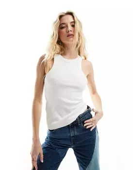 Белая майка Mango Racer