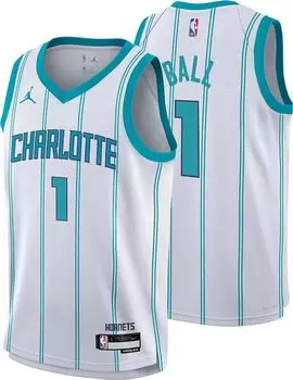 Белая майка Nike Youth Charlotte Hornets LaMelo Ball #1 Swingman