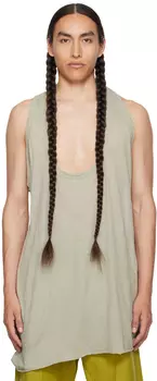 Белая майка Rick Owens Off-White Fog