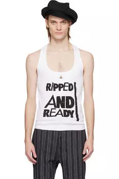Белая майка «Ripped & Ready» Vivienne Westwood