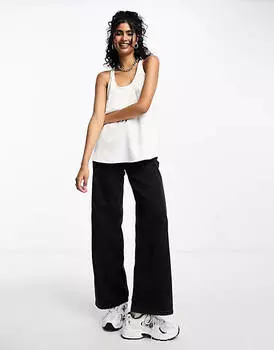 Белая майка с овальным вырезом River Island