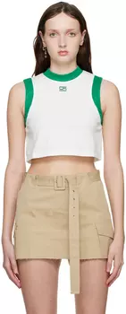 Белая майка с вышивкой System