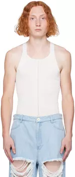 Белая майка со вставками Dion Lee