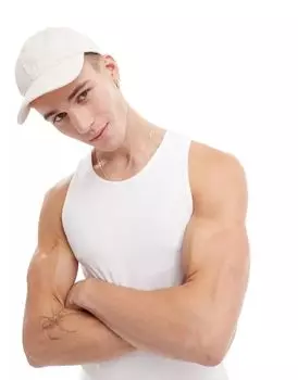 Белая майка в рубчик River Island
