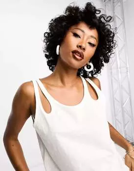 Белая майка Whistles Double Trap