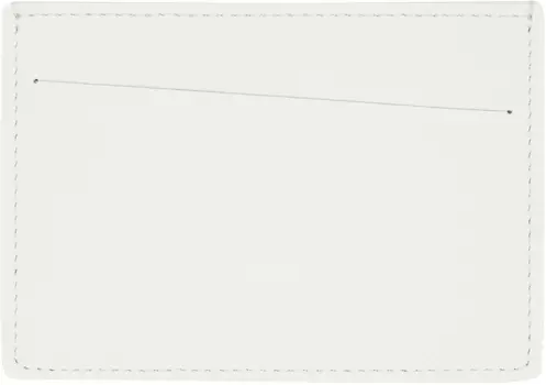 Белая маленькая кожаная визитница Maison Margiela