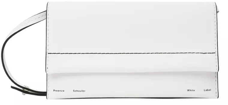 Белая маленькая сумка-аккордеон с клапаном Proenza Schouler White Label White Label