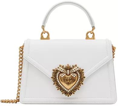 Белая маленькая сумка Devotion Dolce &amp; Gabbana