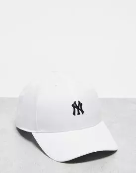 Белая мини-кепка с логотипом 47 Brand MLB NY Yankees