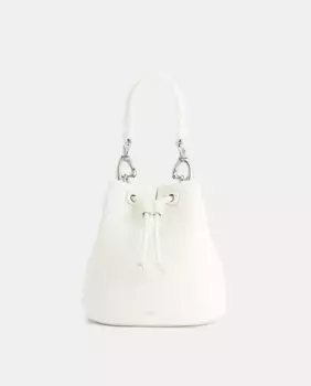 Белая мини-сумка-ведро Yulia на лямках JW PEI