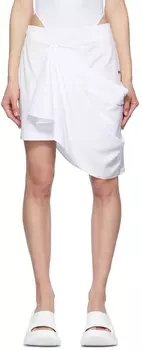 Белая мини-юбка Pyer Moss Edition Reebok by Pyer Moss