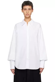 Белая мятая рубашка BITE