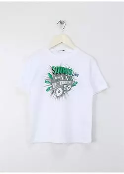 Белая мужская футболка 3096C10J6 Benetton, белый