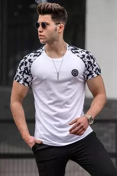 Белая мужская футболка 5110 MADMEXT