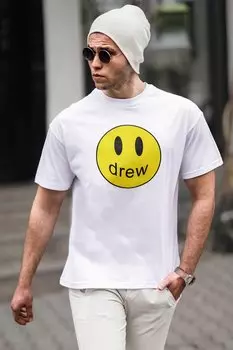 Белая мужская футболка 5206 MADMEXT