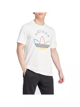 Белая мужская футболка Adidas