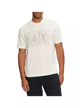 Белая мужская футболка Armani Exchange