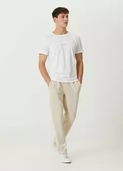 Белая мужская футболка большого размера с принтом dog person Mons Bons