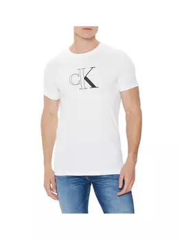 Белая мужская футболка Calvin Klein