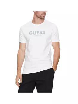 Белая мужская футболка Guess