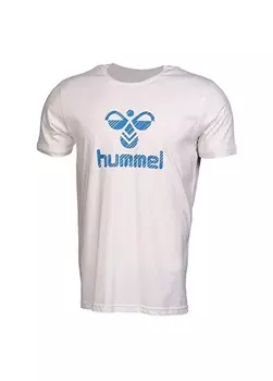 Белая мужская футболка Hummel