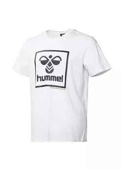 Белая мужская футболка Hummel