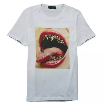 Белая мужская футболка Kitty RH45, белый