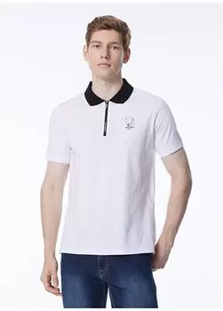 Белая мужская футболка-поло 745025542224 Karl Lagerfeld, белый