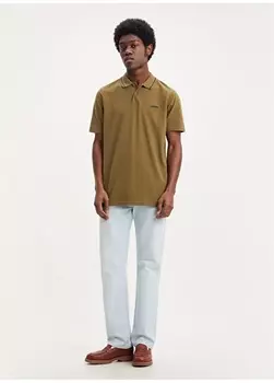 Белая мужская футболка-поло Levis