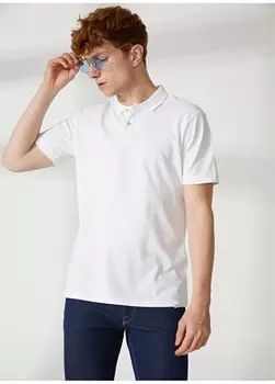 Белая мужская футболка-поло Riders By Lee