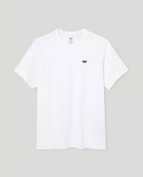 Белая мужская футболка с короткими рукавами, большие размеры Levi's, белый